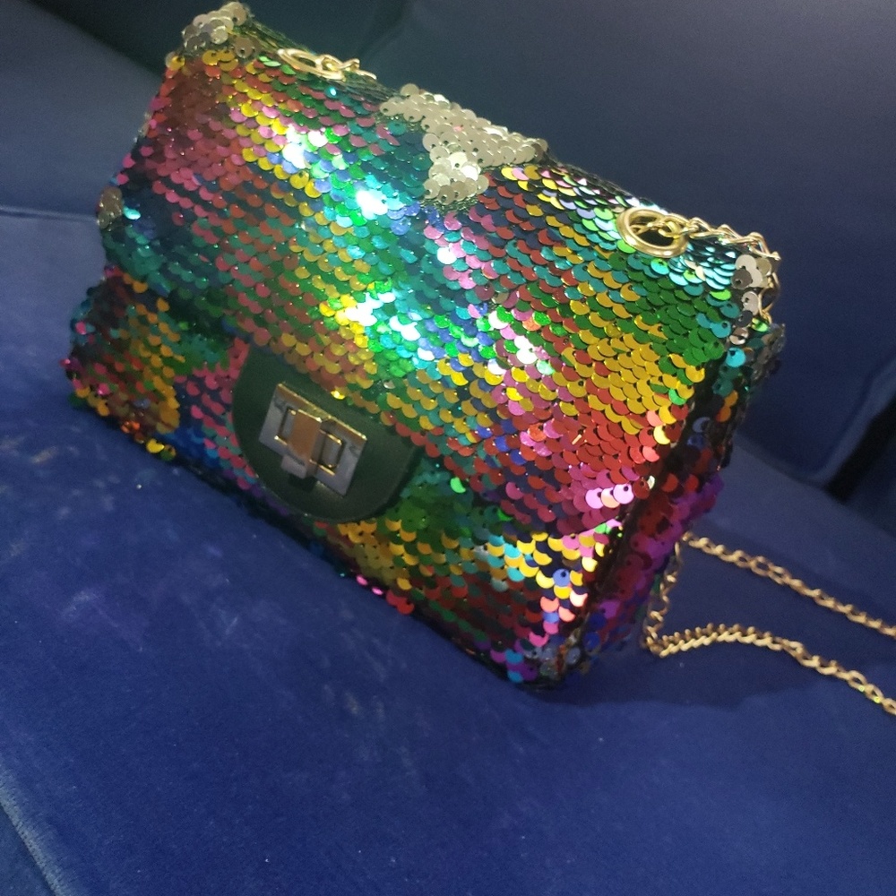 Multi Colored Sequence Purse - image 2